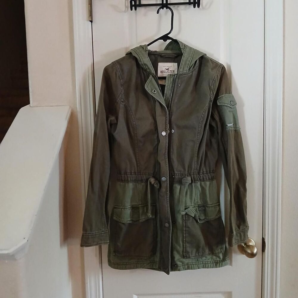 Y2K Style Hollister Co. Two-Tone Utility Parka Jacket S Twilight Indie Grunge